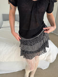 m9 / mulberry silk skirt