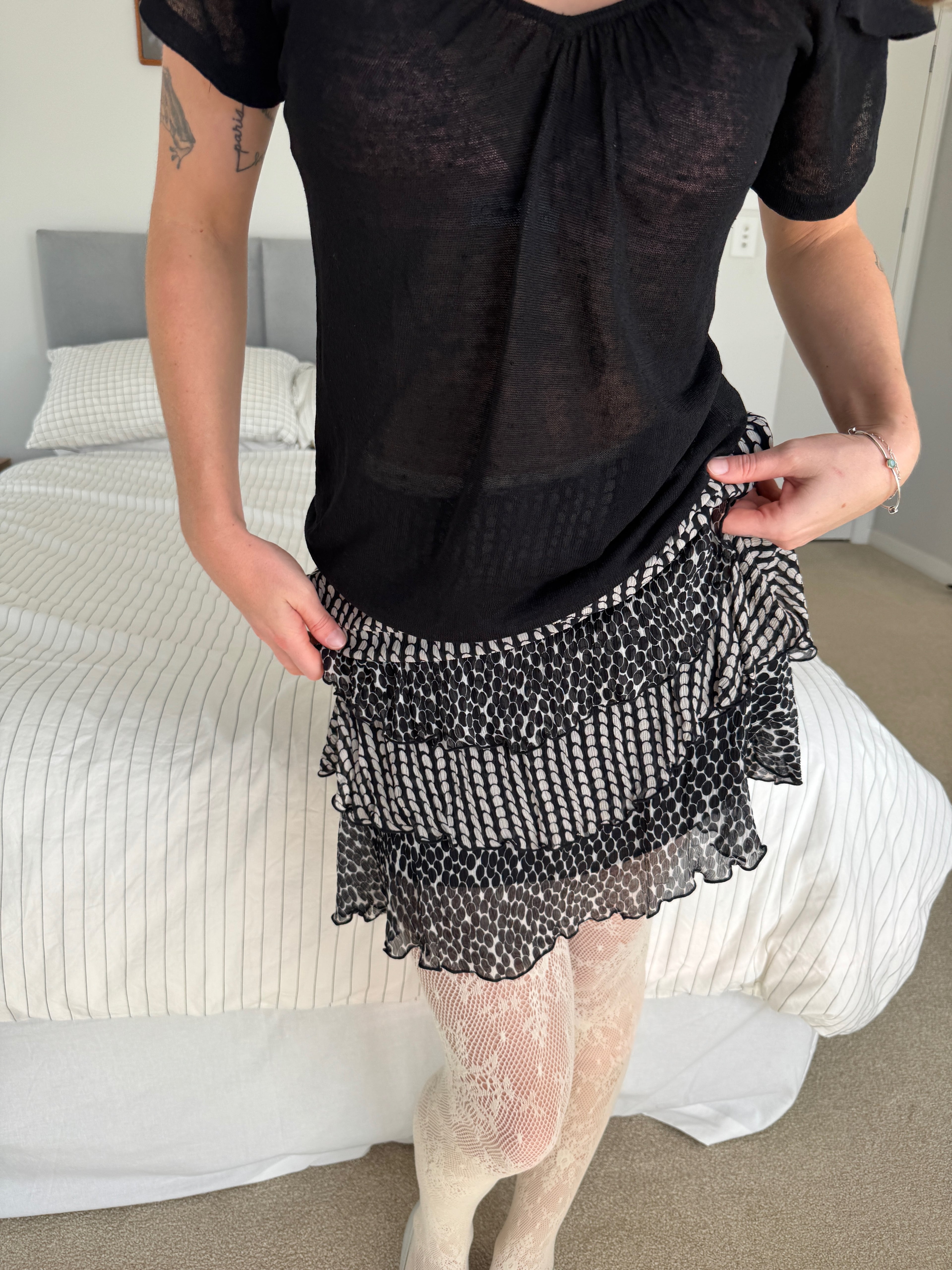 m9 / mulberry silk skirt
