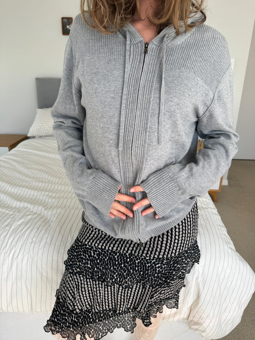 m10 / dkny zip up hoodie