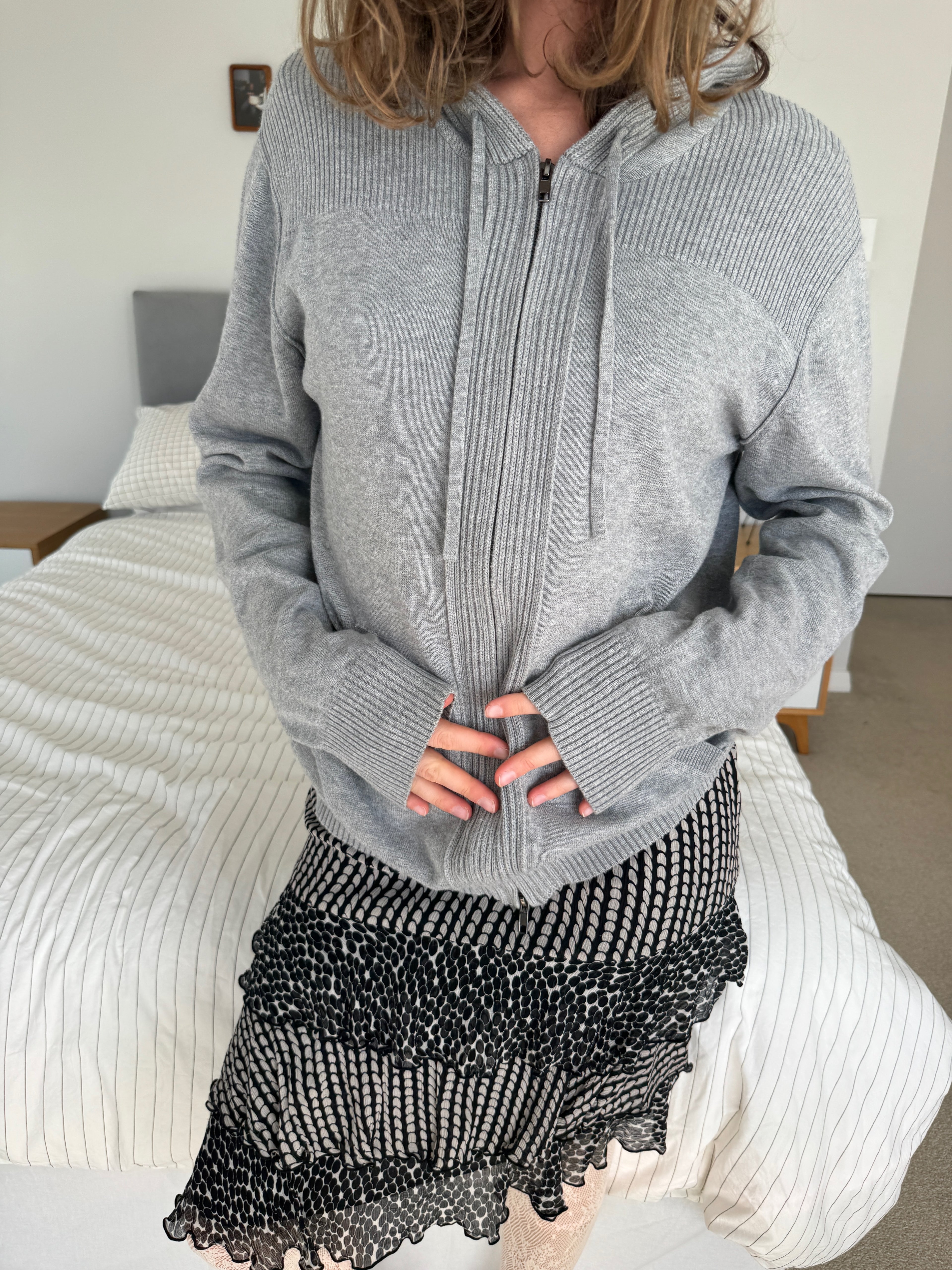 m10 / dkny zip up hoodie