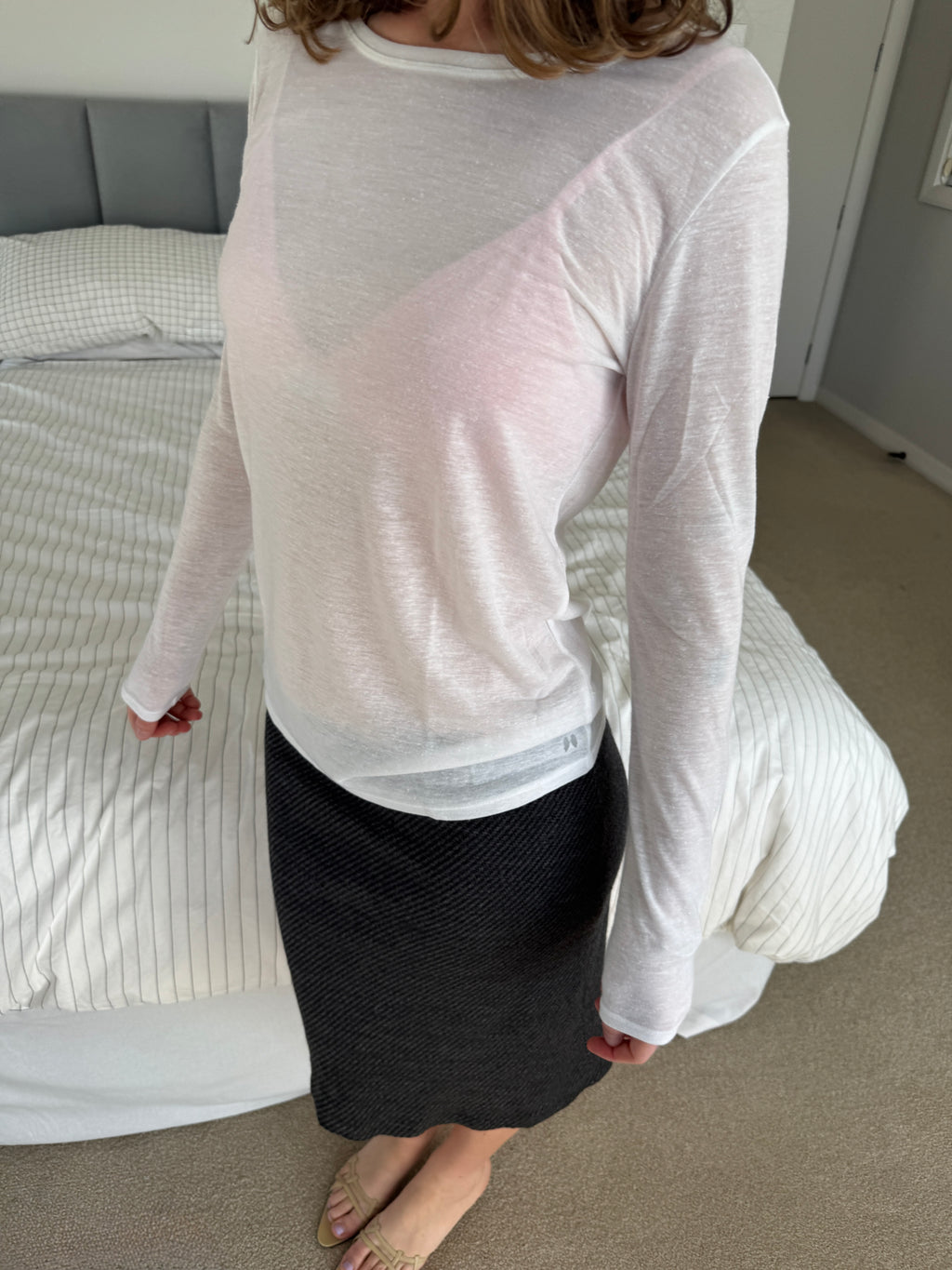 m13 / semi sheer long sleeve